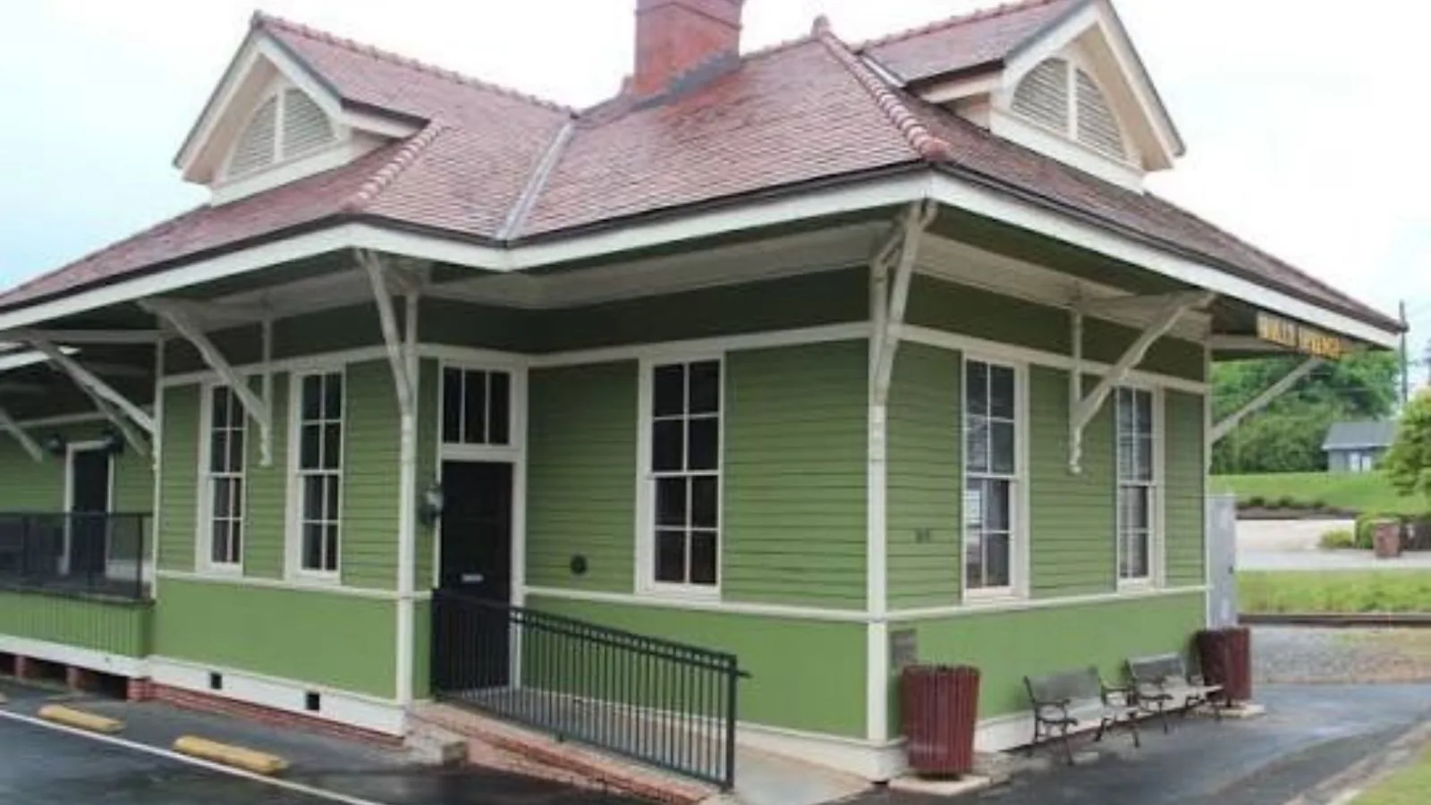Holly Springs, GA, near the historic train depot and Barrett Park