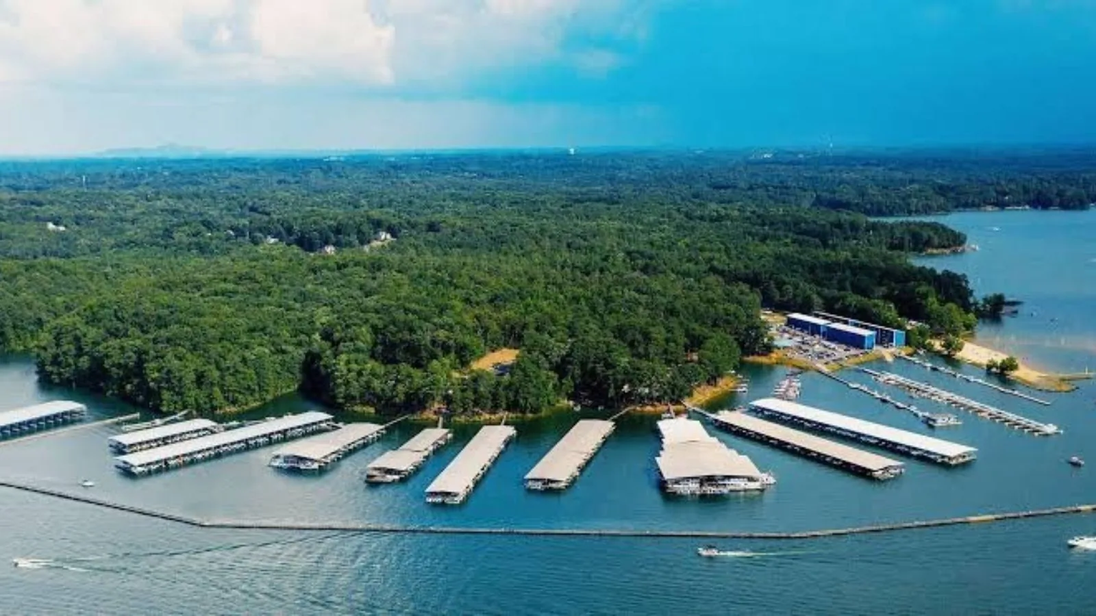 Lake Allatoona and the Victoria Harbour marina near Towne Lake, Woodstock, GA